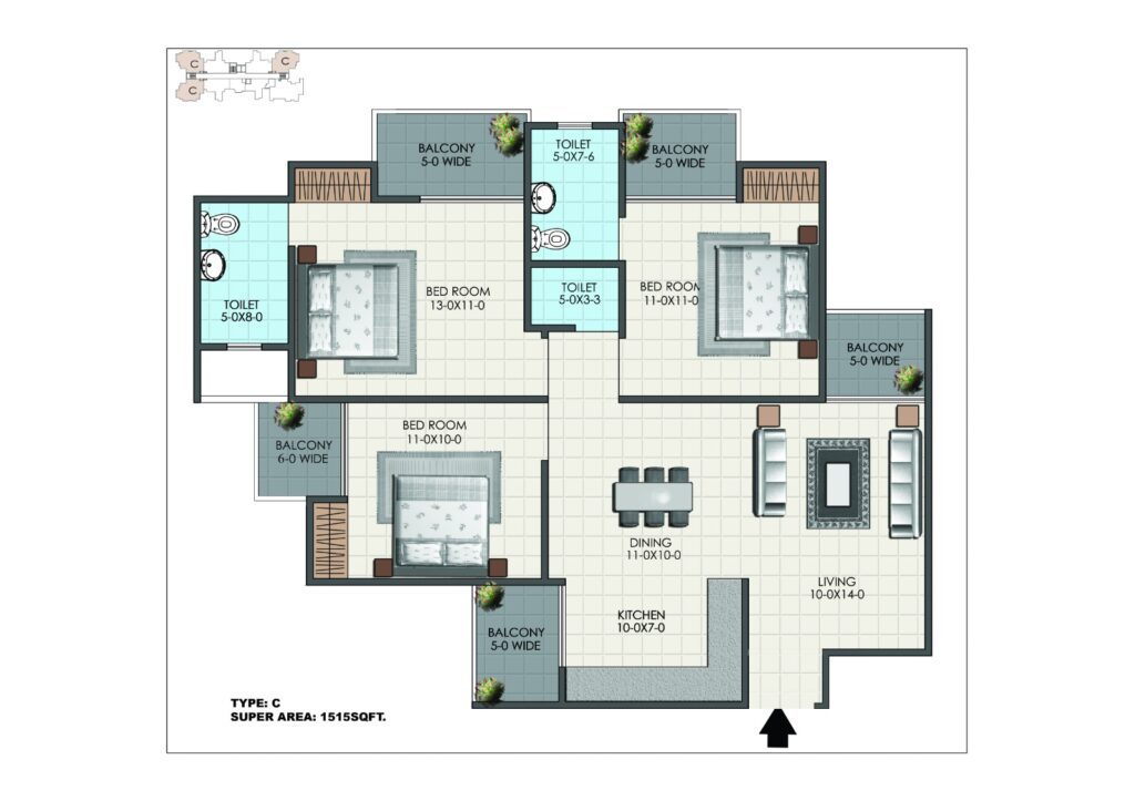 3-BHK-Type-2-1515-Sq.-Ft